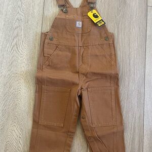 Carhartt Kids Rust Brown Canvas Overalls